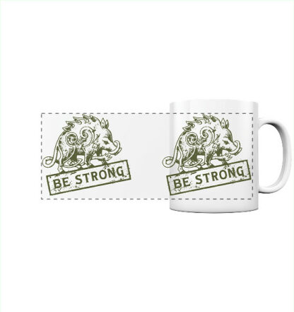 Be strong - keltisches Wildschwein - Tasse