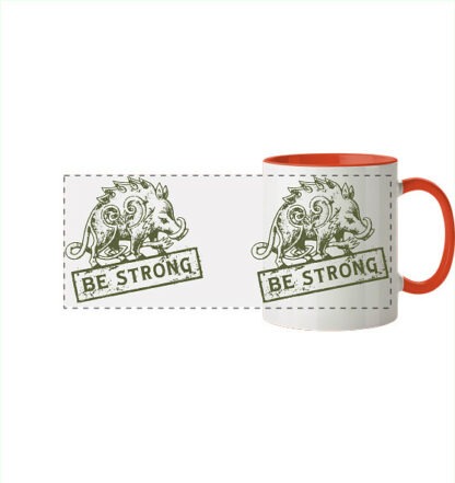 Be strong - keltisches Wildschwein - Tasse zweifarbig – Bild 11